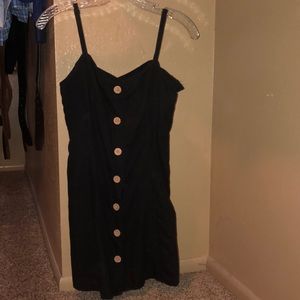 urban outfitters button down black dress